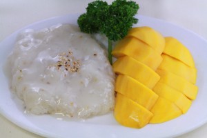 Kung Fu Thai Chinese Restaurant in Las Vegas Thai Yellow Mango with Sticky Rice Coconut Cream