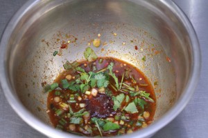 Thai roasted chili salad dressing at Kung Fu Thai Restaurant