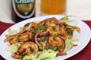 Thai Spicy Shrimp Salad at Kung Fu Restaurant Las Vegas
